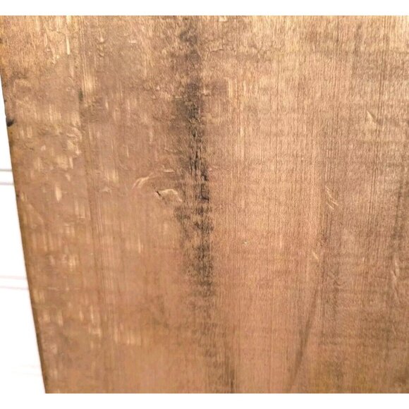 Vintage Floral Wall Plaque, Hand Painted Irises and Daisies, Solid Maple, EUC - Picture 8 of 10